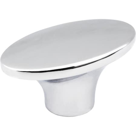 Jeffrey Alexander 1-7/8" Overall Length Polished Chrome Oval Hudson Cabinet Knob 650-PC